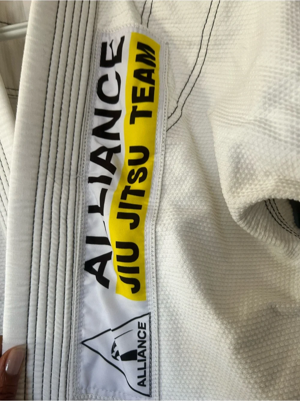 Alliance Jiu Jitsu White Gi Jacket with Patches